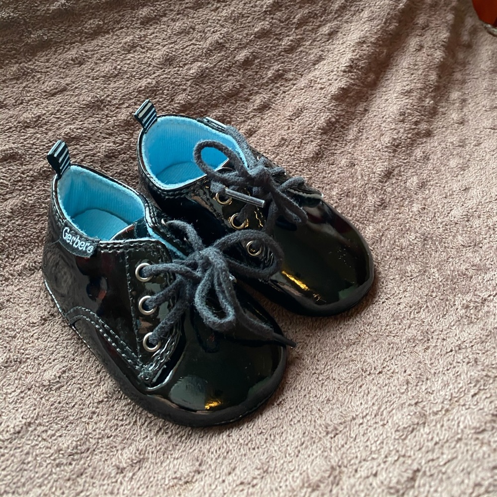 Gerber patent leather baby shoes